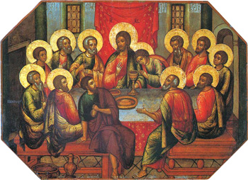 The Last Supper by Simon Ushakov, 1685.