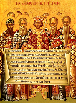 Nicaea icon -- the Nicene Creed